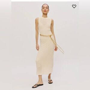 Reformation Camille open knit maxi dress